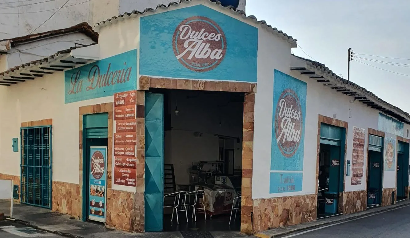 Fachada de Dulces Alba en Bucaramanga